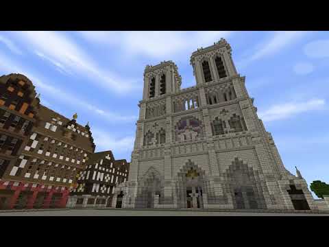 Notre-Dame de Paris 1:1 Scale in MINECRAFT Windows 10 Edition + Download