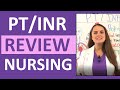 PT INR Normal Range Nursing Lab Values For NCLEX