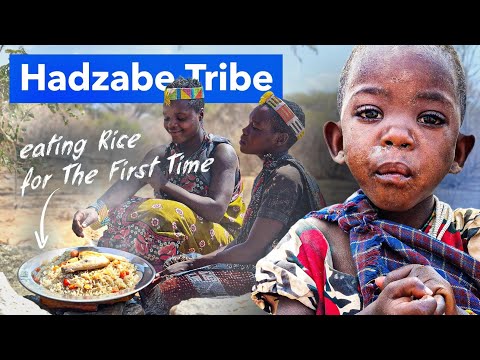 The Hadzabe Tribe Experiences Rice For The First Time | They're Surprised By The Taste!