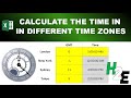 Calculating Time in Different Time Zones in Excel