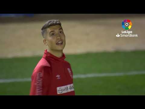 Calentamiento CE Sabadell vs UD Logroñés