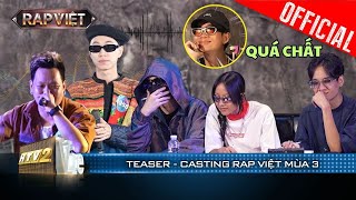 JustaTee khen thí sinh bí ẩn, Gill MANBO Pjpo so kè cực gắt | Casting Rap Việt Mùa 3