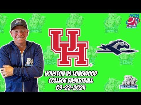 Houston vs Longwood 3/22/24 Free College Basketball Picks and Predictions  | March Madness