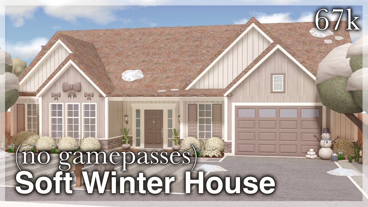 Bloxburg - Soft Winter House (no gamepasses) | exterior | Roblox
