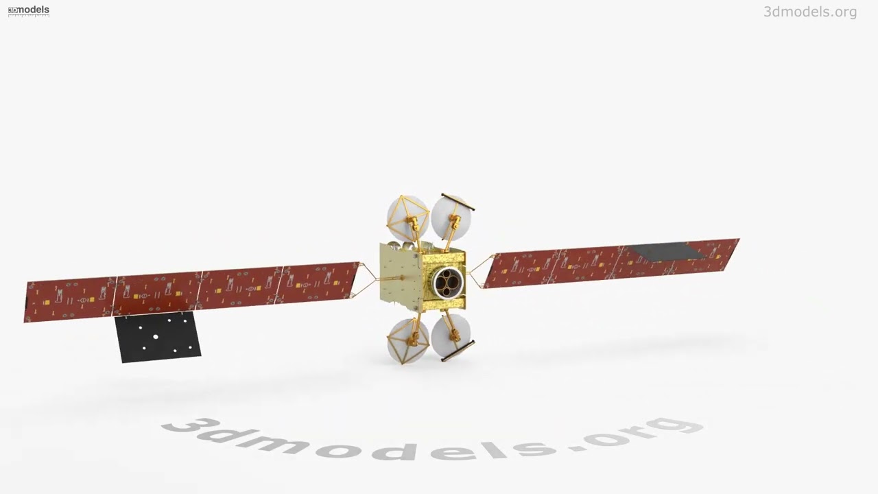 MEASAT 3b Communication Satellite 3D model by 3DModels.org