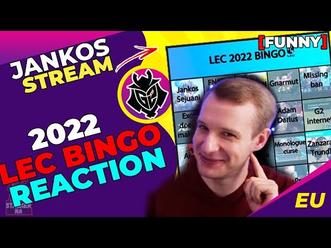 G2 Jankos Reacts to 2022 LEC BINGO [FUNNY]