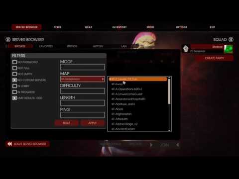 Server Browser Filters Broken Killing Floor 2 Bug Report Server Browser Filters Broken Killing Floor 2 Bug Report
