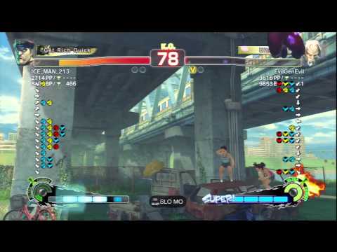 ICE_MAN_213 [M.Bison] Vs EvilGenEvil [Gen] SSF4 AE Online Ranked Matches - PSN