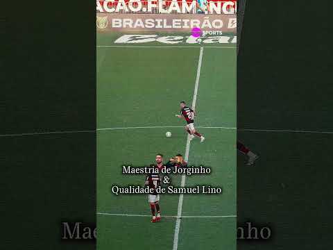 PASSE MAGISTRAL DO JORGINHO + QUALIDADE DO SAMU LINO = GOLAÇO DO MENGÃO! #shorts