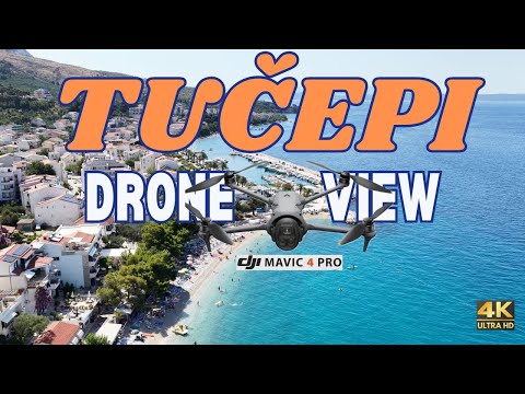 Tučepi  Croatia 4K 🇭🇷 Discovering Tučepi, Croatia from a bird's-eye view: A drone photography