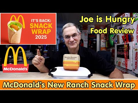 McDonald’s New Snack Wrap Review * Ranch * Joe is Hungry 🐓🐎♨️