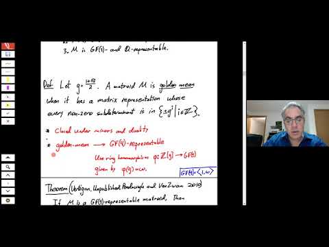 Graphs and Matroids Seminar - Daniel Slilaty