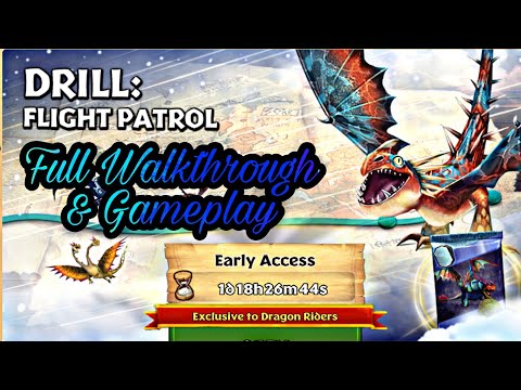 New Gauntlet - DRILL: FLIGHT PATROL Full Gameplay/Walkthrough - Dragons: Rise of Berk