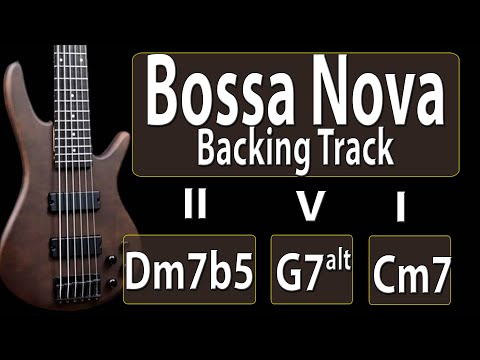 Dm7b5 G7alt Cm7 (II V I) C minor Backing Track 130bpm