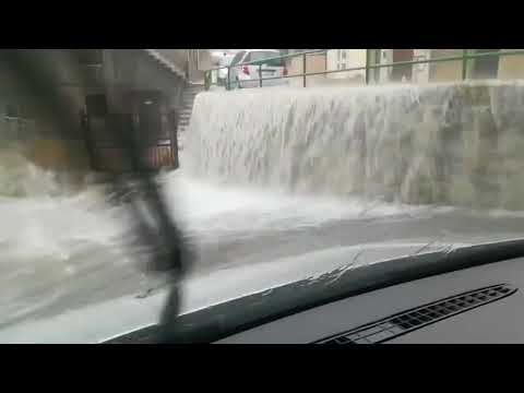 Flooding in Cercemaggiore Molise, south Italy July 23 2018