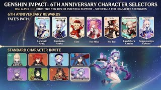DON’T Mess This Up! 🚨 Genshin Impact 6th Anniversary FREE 5-Star Selector Guide