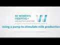 Using A Pump To Stimulate Milk Production