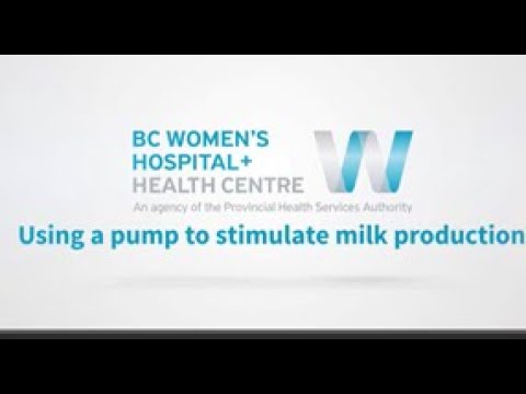 Using a pump to stimulate milk production