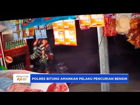 TIM RESMOB POLRES BITUNG AMANKAN PELAKU PENCURIAN BENSIN
