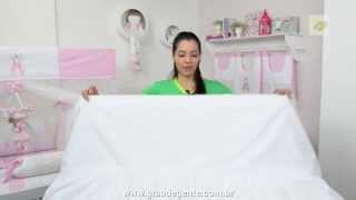 Saia para Berço Bailarina Rosa l Ref: 42823