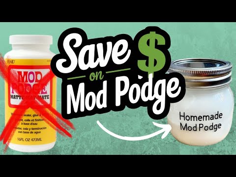 Make Your OWN Mod Podge for PENNIES / Ditch the Store!