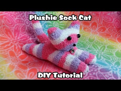 Plushie Sock Cat DIY Tutorial