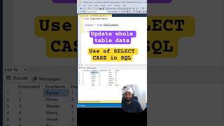 Use of Select Case in SQL - Update complete table data at once #sql #shorts #coding #sqlqueries 