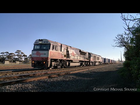 7922V SCT / SBR Dooen Container Train At Gheringhap (12/8/2024) - PoathTV Railways