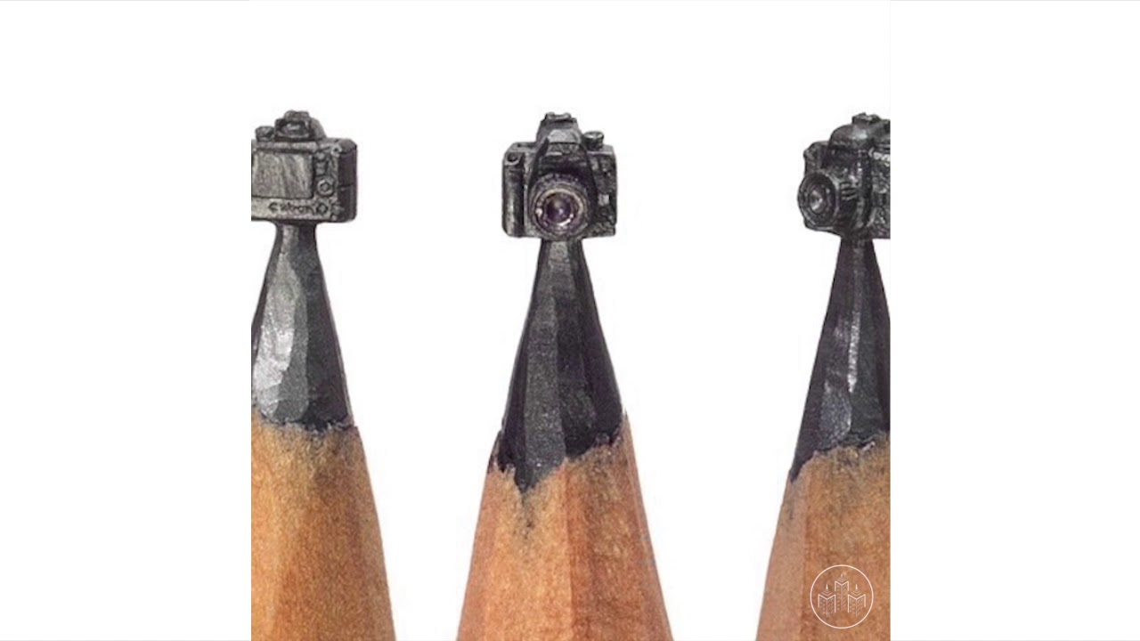 Miniature Sculptures on Pencil by Salavat Fidai