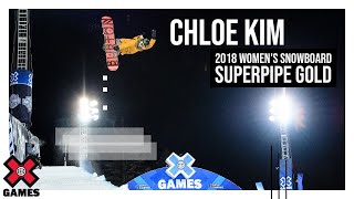 ChloeKimwinsWomen’sSnowboardSuperPipegold|XGamesAspen2018