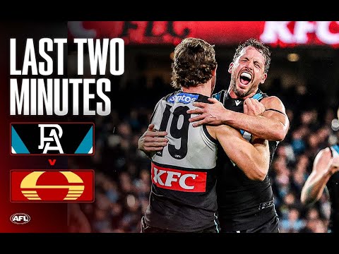 Last Two Minutes: Port Adelaide v Gold Coast Suns | Round 23, 2025 | AFL