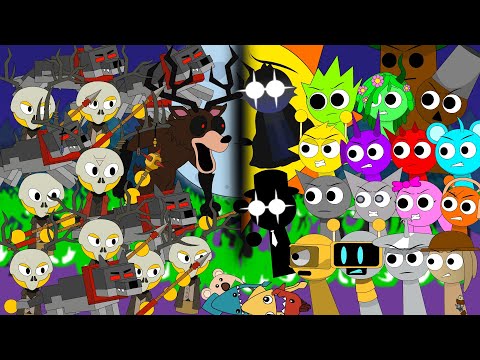 Sprunki - 99 Nights in the forest | House of Horrors+Secret ending-Complete series| FNF Animation