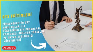 GYS Hazırlık Eğitimleri-11 YÜKS. KURUMLARI PERSO. GÖREVDE YÜKSELME VE UNVAN DEĞİ
