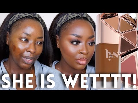 LYS BEAUTY FIRST IMPRESSION CLEAN SEPHORA BLACK OWNED DEWY FOUNDATION FOR DARK SKIN  | Mena Adubea