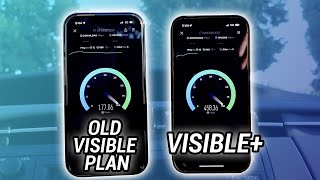 NEW Visible+ Speed Test vs Old Visible Plan!