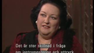Montserrat Caballe about Freddie Mercury and Opera. Jacobs Stege, Sweden. 03.12.1988