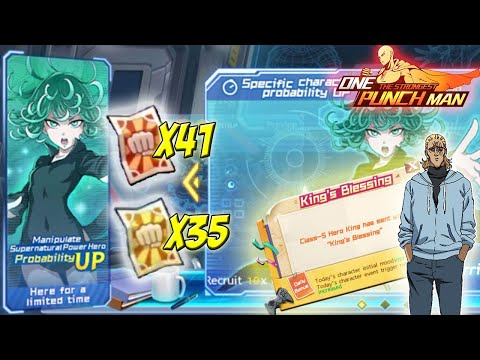 🔥🔥 KING'S BLESS + RATE UP ??! GACHA 76 TIKET REKRUT - ONE PUNCH MAN THE STRONGEST MAN