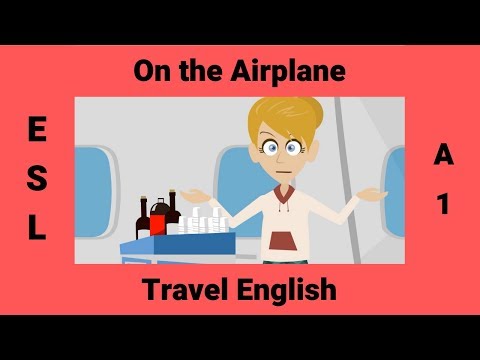 How to Order Food on an Airplane | Making Requests On the Airplane | Beginner Travel English