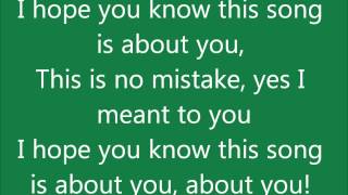This Song is about you Olly Murs Lyrics