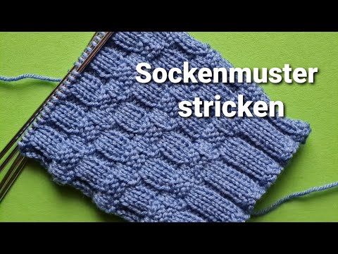 Knit sock pattern, cuff pattern