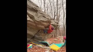 Video thumbnail of The big fish, 6a. Valdinferno