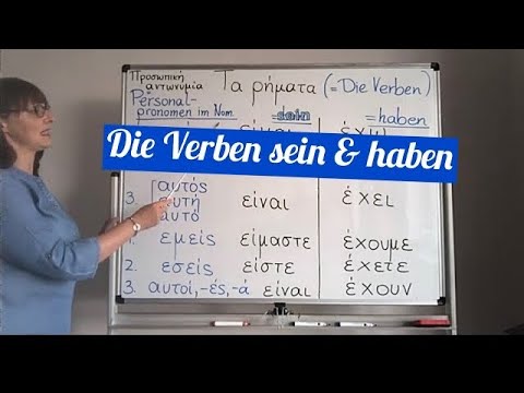 Die Verben sein und haben🇬🇷| Lerne Griechisch online mit Kalliopi!