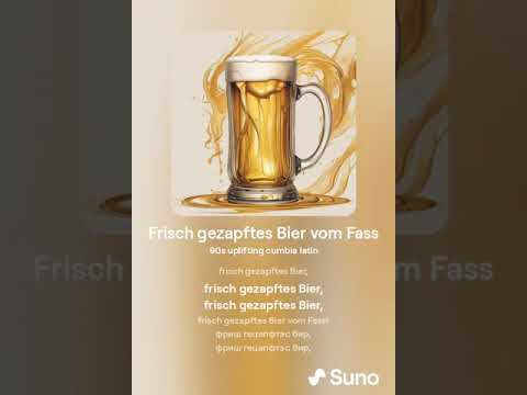 Frisch gezapftes Bier vom Fass (Latino Version)