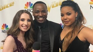 THE VOICE SEASON 14: Top 11 Interview w/Jackie Verna, Rayshun LaMarr, Sharane Calister - TEAM ADAM