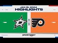 NHL Highlights Stars Vs Flyers January 18 2024