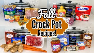 DUMP & GO CROCKPOT DINNERS | 6 Super Quick & EASY Good Slow Cooker Recipes! | Julia Pacheco