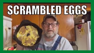 Secrets Of How To Make Scrambled Eggs In A Cast Iron Skillet!