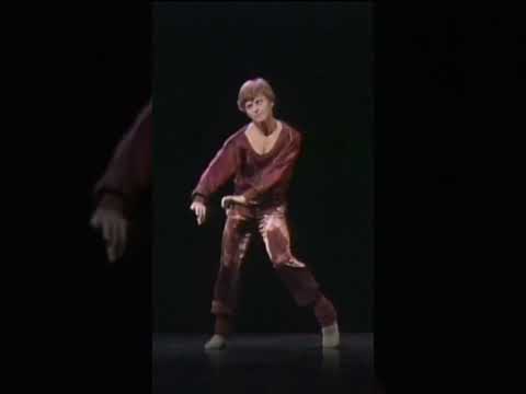 Baryshnikov takes our breath away in "Push Comes to Shove".Choreography by Twyla Tharp, 1976.