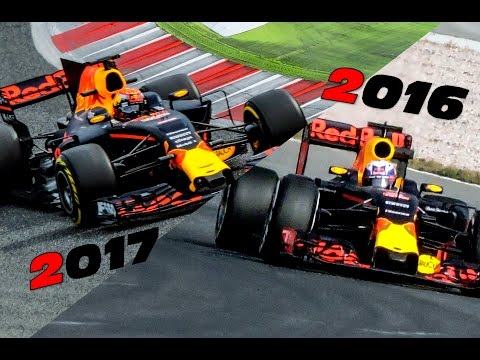 F1 2017 vs 2016 RedBull TAG Heuer (Renault) Engine Sound Comparison (RB12 vs RB13)