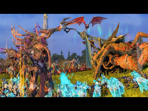 Total War: Warhammer 3 - Undead Vs Elves